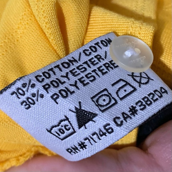 BEN HOGAN LOGO GOLF POLO PEBBLE LOGO BEACH PERFORMANCE YELLOW XXL DESIGNER NWOT - Picture 11 of 14
